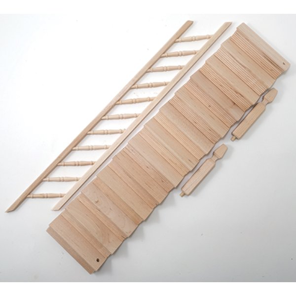 CLA70280 Pre-Assembled Fancy Stair Kit for Dollhouse Miniature
