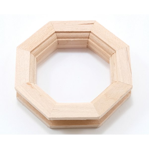 CLA71110 Octagon Window with Pane & Trim for Dollhouse Miniature