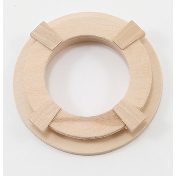 CLA75052 Circle Window with Trim for Dollhouse Miniature