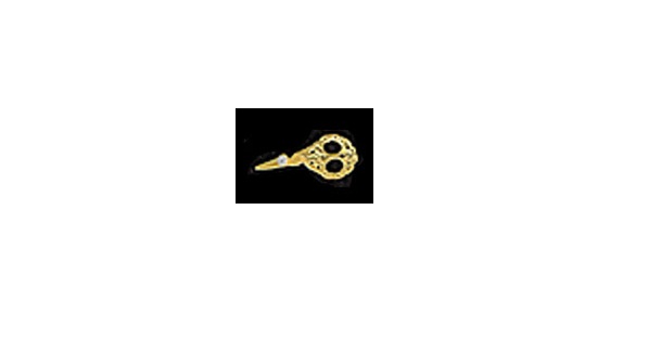 CAT7A Brass Engraved Embroidery Scissors for Dollhouse Miniature