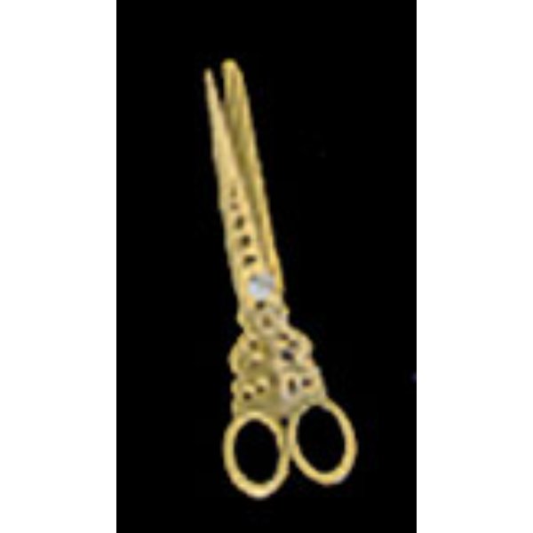 CAT8A Brass Dressmakers Shears for Dollhouse Miniature