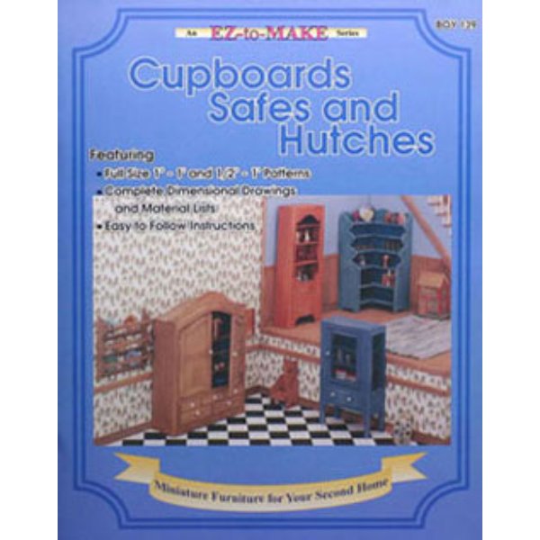 BOY139 Cupboards for Dollhouse Miniature - Safes & Hutches