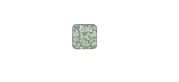 BPCFR03 Cotton Fabric for Dollhouse Miniature - Reverse Toile Green