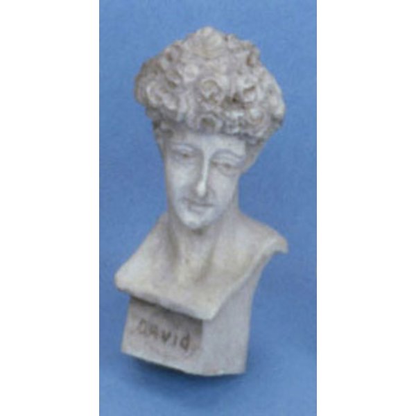 FCA1494GY David Bust Statue for Dollhouse Miniature - Gray