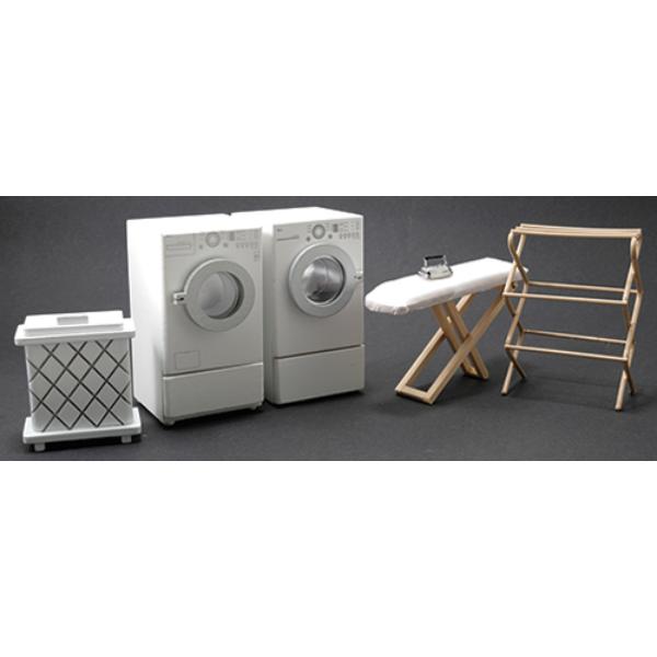 CLA91706 Laundry Room Set for Dollhouse Miniature
