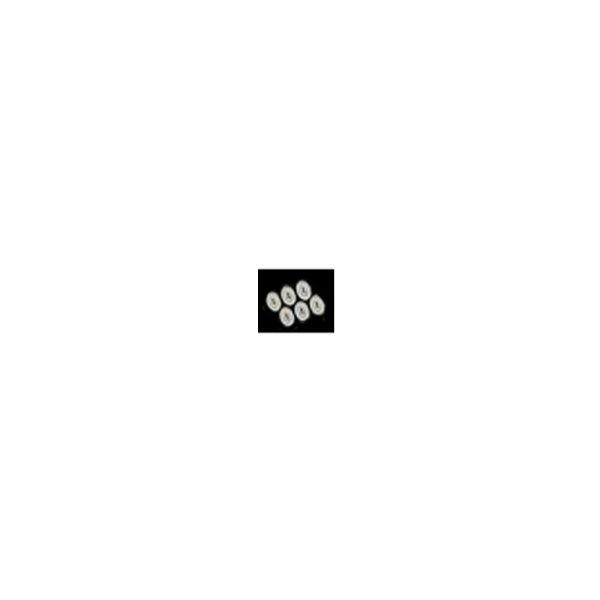 BLD117 Small Oval Escutcheon for Dollhouse Miniatures - Silver - 6 Piece
