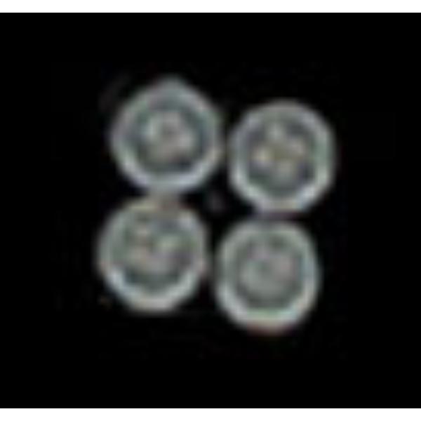 CAT21A Silver Coat Buttons for Dollhouse Miniature - 4 Piece