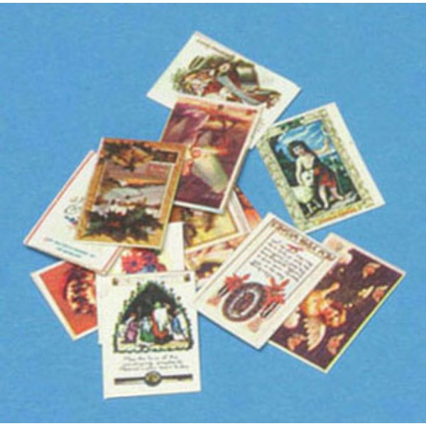 CAR1117 Christmas Postcards for Dollhouse Miniature