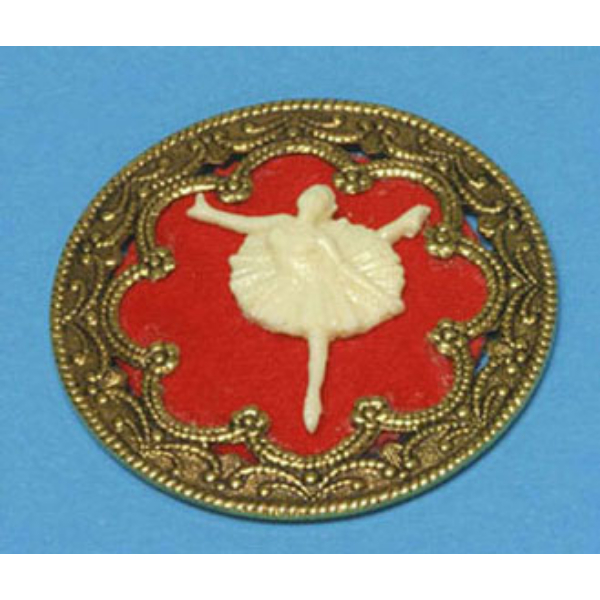 CARA21131 Dollhouse Miniature Ornate Victorian Red Velvet Wall Hanging, Assorted 5 Styles