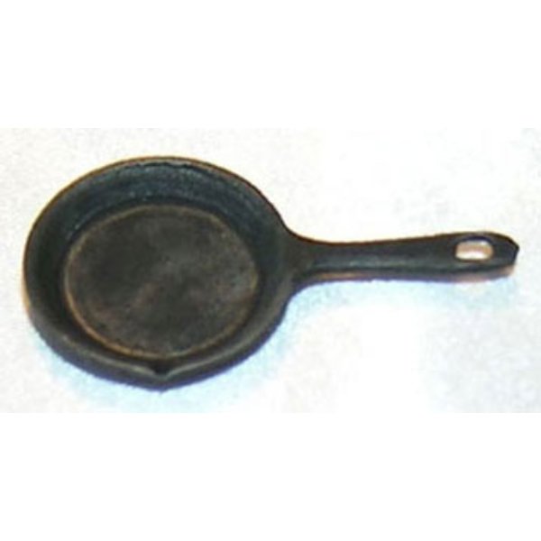 ISL0301 Black Small Frying Pan for Dollhouse Miniature