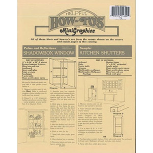 MG116 How to Pamphlet for Dollhouse Miniature