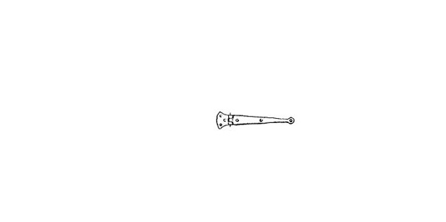 OLDE121 Pennsylvania Strap Hinge for Dollhouse Miniature, Pack of 2