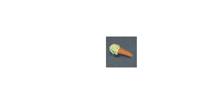 RND159 Ice Cream Cone Mint Chip for Dollhouse Miniature