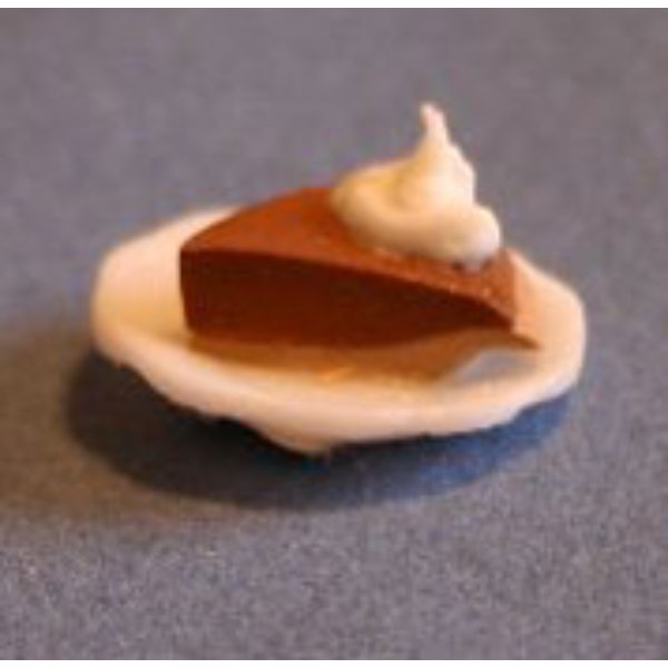 RND84 Slice Chocolate Pie for Dollhouse Miniature