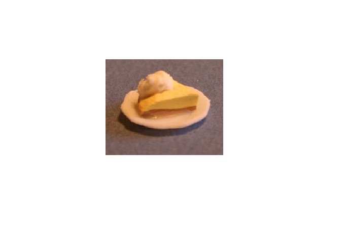 RND86 Lemon Pie Slice Decorative Accent for Dollhouse Miniature