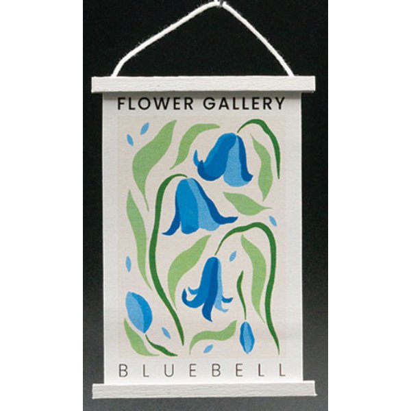 KCMFG3 Bluebell Hanging Poster for Dollhouse Miniature