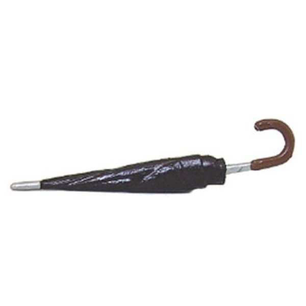 ISL24641 Closed Umbrella for Dollhouse Miniature - Black