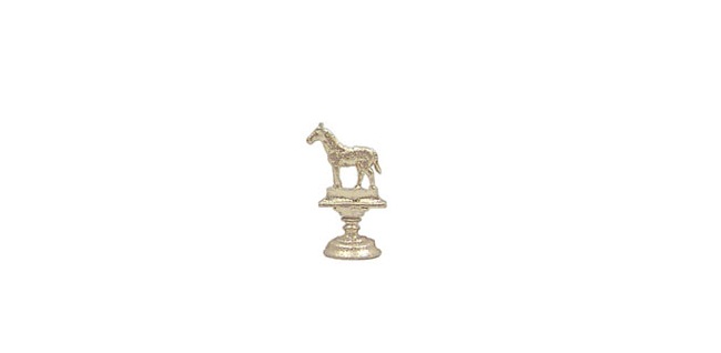 ISL2493 Horse Trophy for Dollhouse Miniature