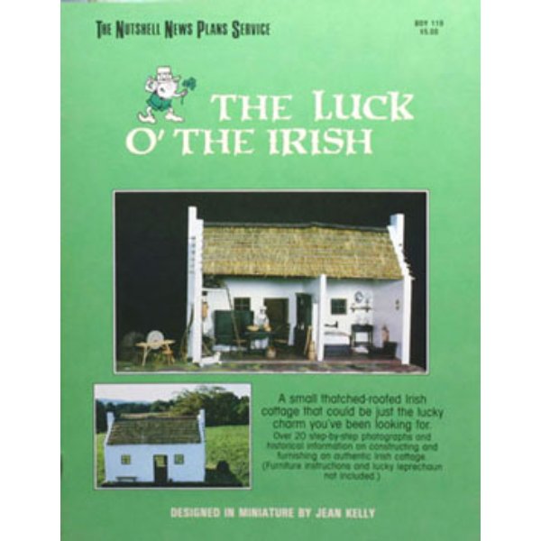 BOY119 Luck O the Irish Cottage Plan for Dollhouse Miniature