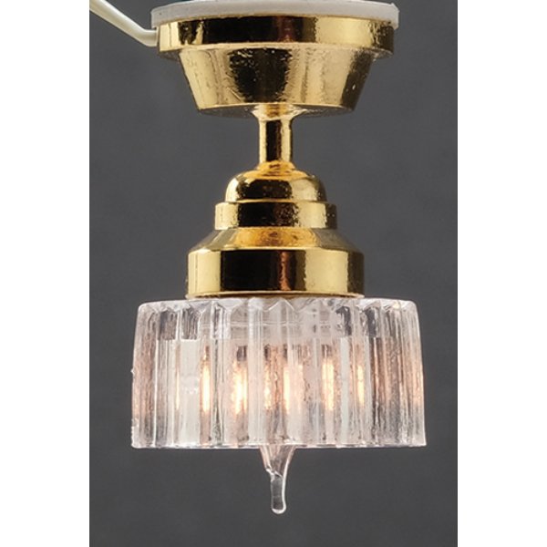 MH860 Ceiling Lamp for Dollhouse Miniature - Scalloped Shade