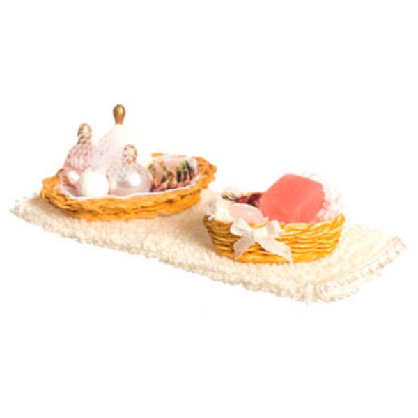 FCA3208BG Bathroom Accessories for Dollhouse Miniature - Beige