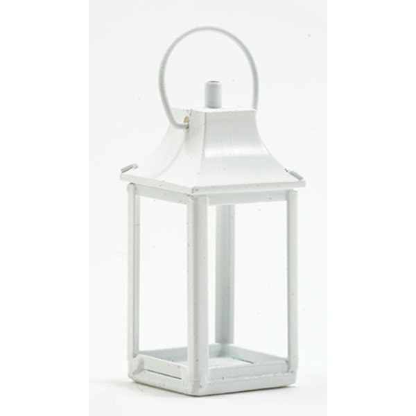 MH1065 Non-Working White Lantern for Dollhouse Miniature