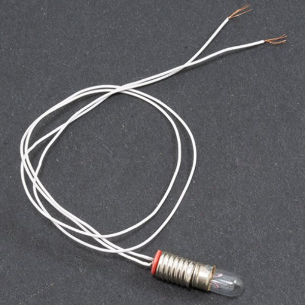 MH1300 12V Screw Base Bulb with Wire for Dollhouse Miniature
