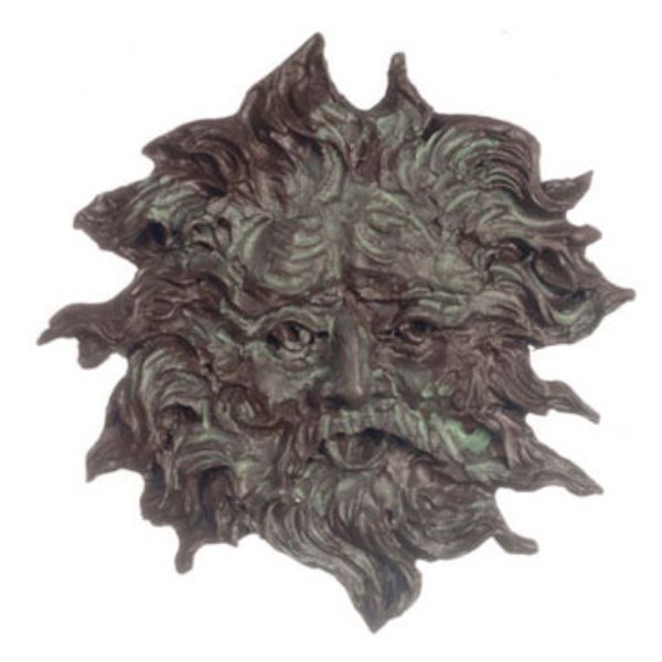 FCA4248BK Sun Face for Dollhouse Miniatures - Black - 2 Piece
