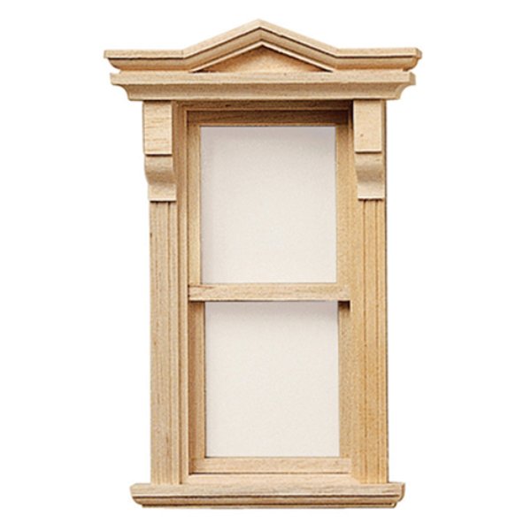 HWH5042 0.5 in. Scale Victorian Nonworking Window for Dollhouse Miniature