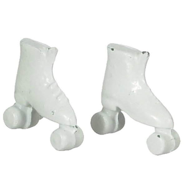 AZG8335 Roller Skates for Dollhouse Miniature - White