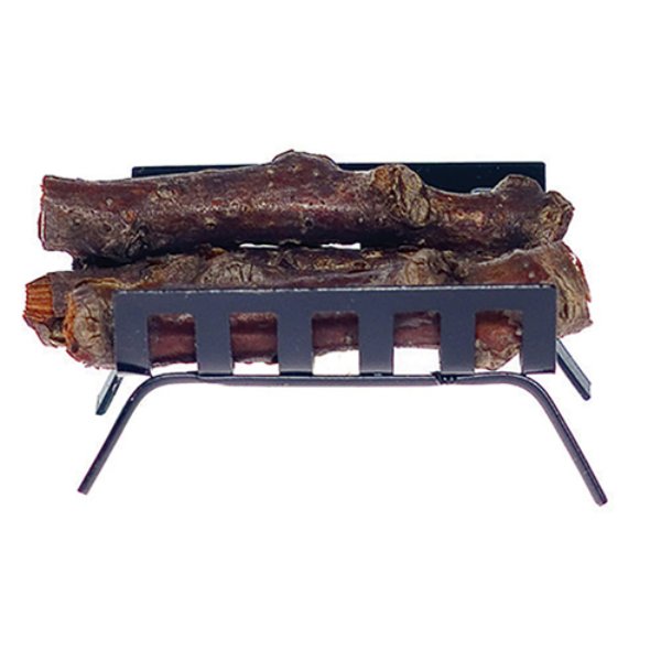AZD4251A Metal Log Holder with Logs for Dollhouse Miniature