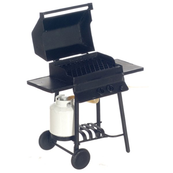 AZEIWF516 Bar-B-Que Grill with Propane for Dollhouse Miniatures