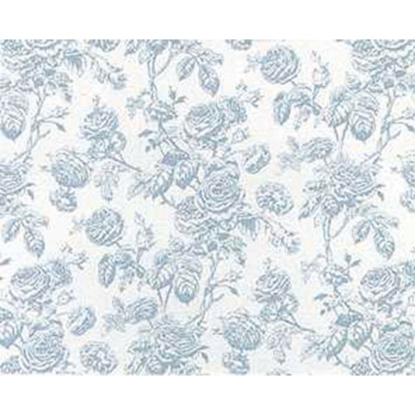 MG120D24 Tiffany Wallpaper for Dollhouse Miniature - Light Blue - 3 Piece