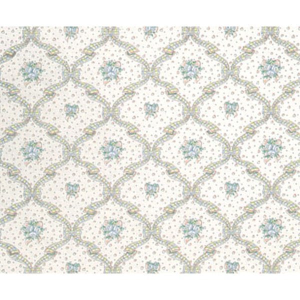 MG149D2 Fleur D-Amour Wallpaper for Dollhouse Miniature - Pink - 3 Piece