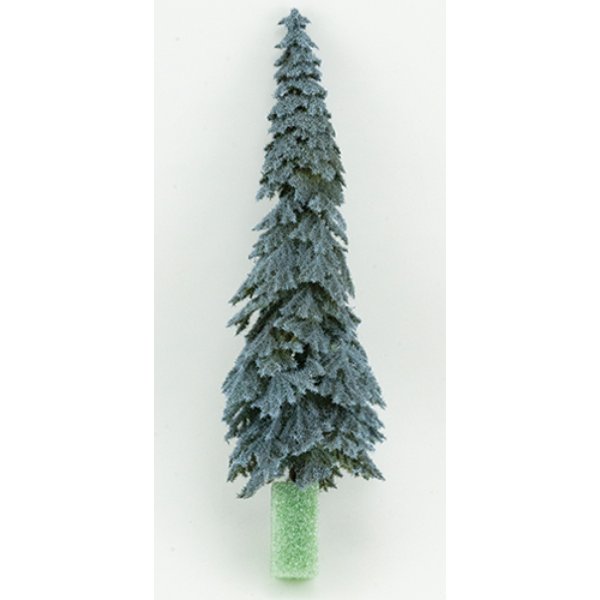 CA5541 10 in. Eastern Blue Spruce Tree on Spike for Dollhouse Miniature