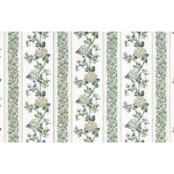 MG206D24 Wallpaper for Dollhouse Miniature - Kismet Stripe White - 3 Piece