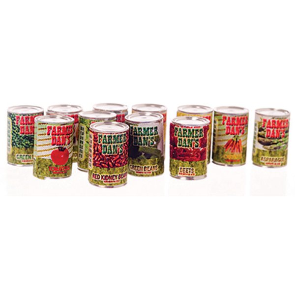 FR40063 Farmer Dan Vegetables for Dollhouse Miniatures - 12 Piece