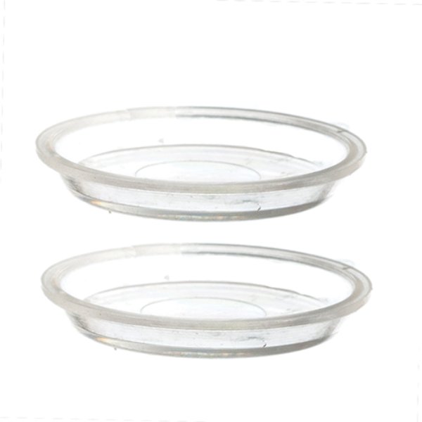 FR40129 2-9 in. Clear Pie Pan Set for Dollhouse Miniature