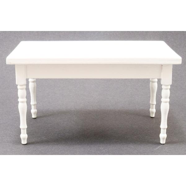 CLA10236 4.62 x 2.87 x 2.5 in. Table for Dollhouse Miniature, White