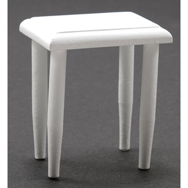 CLA10304 1.62 in. Side Table for Dollhouse Miniature - White
