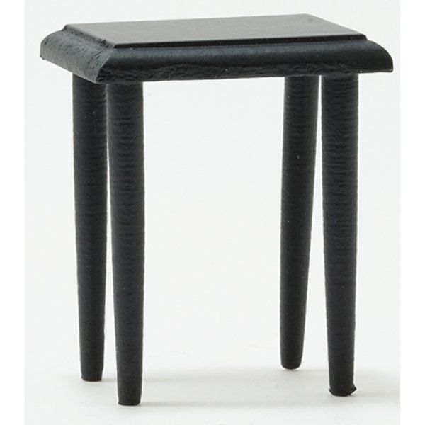 CLA10444 Black Side Table for Dollhouse Miniature