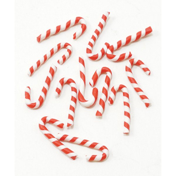 IM65144 Candy Canes for Dollhouse Miniature - 12 Piece