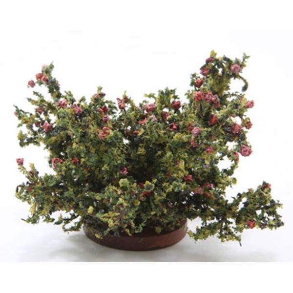 CARBLP Rose Bush for Dollhouse Miniature - Pink - Large
