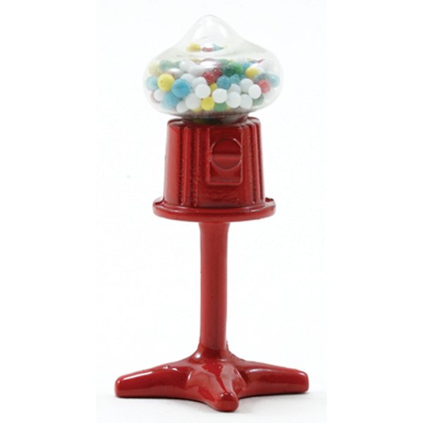 IM65375 Small Standing Gumball Machine for Dollhouse Miniature