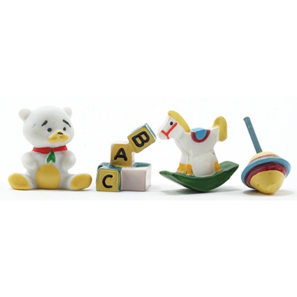 IM65410 Toy Set for Dollhouse Miniature - 4 Piece