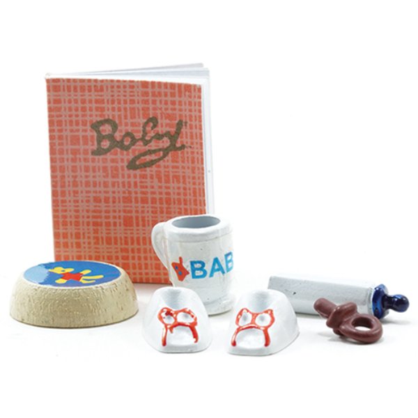 IM65416 Baby Set for Dollhouse Miniature - 7 Piece
