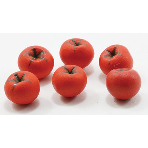 IM65454 Tomatoes for Dollhouse Miniature - 6 Piece