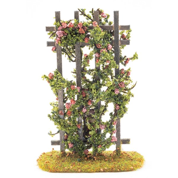 CARTP Rose Trellis for Dollhouse Miniature - Pink