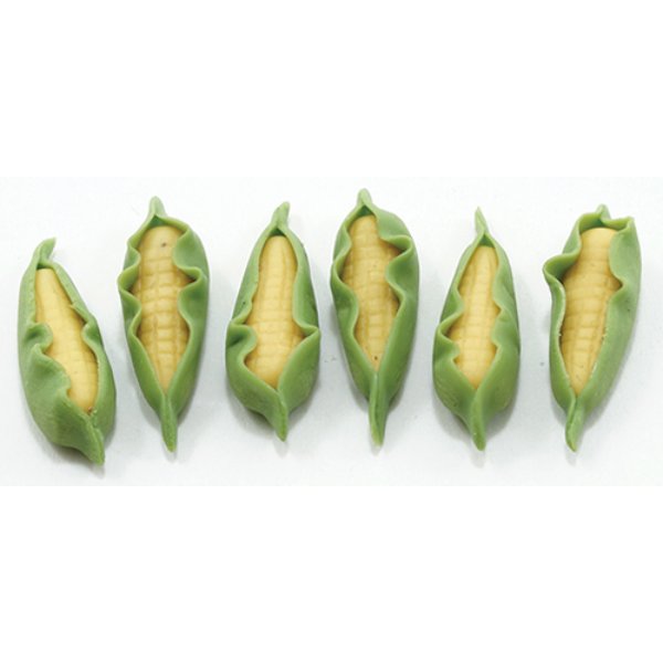 IM65503 Corn for Dollhouse Miniature - 6 Piece