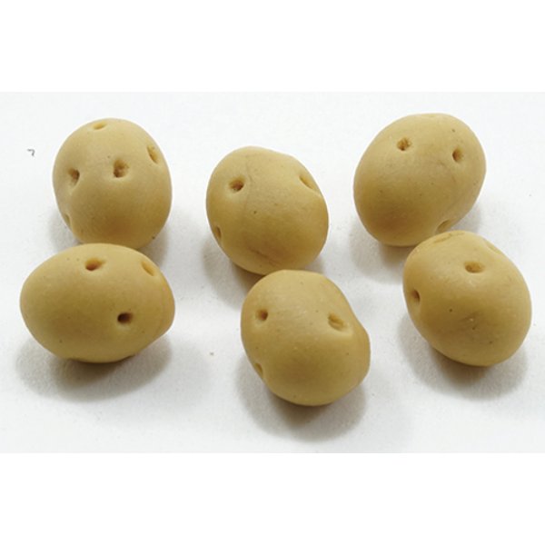 IM65562 Potatoes for Dollhouse Miniature - 6 Piece